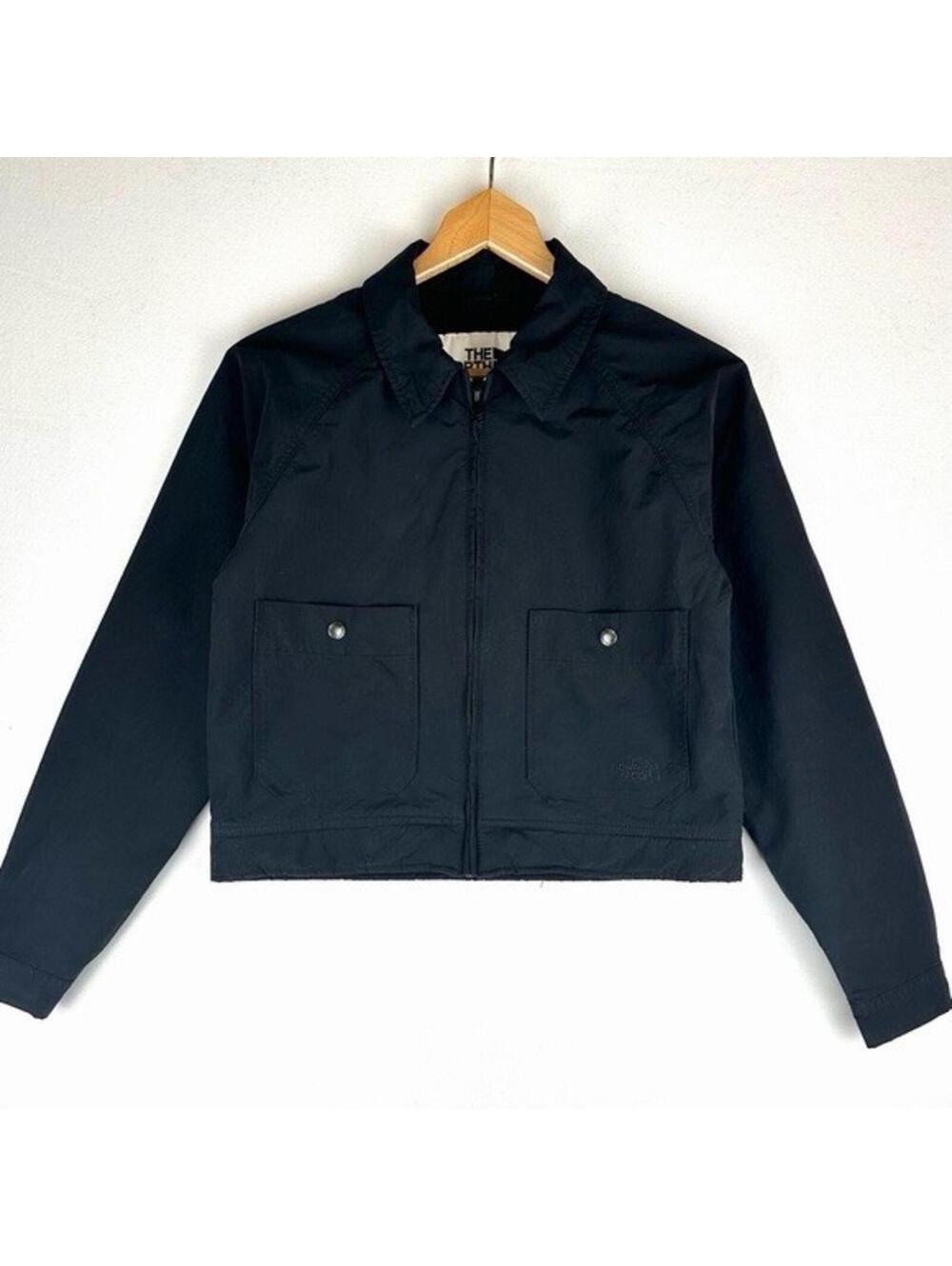 New North Face Women's Work Jacket Sherpa Lined Gorpcore Outdoor In Black Sz L
